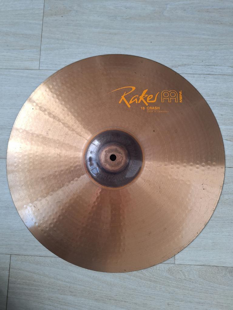 mooie Meinl Raker (yellow label) crash, 18"., Ophalen of Verzenden, Zo goed als nieuw, Overige merken