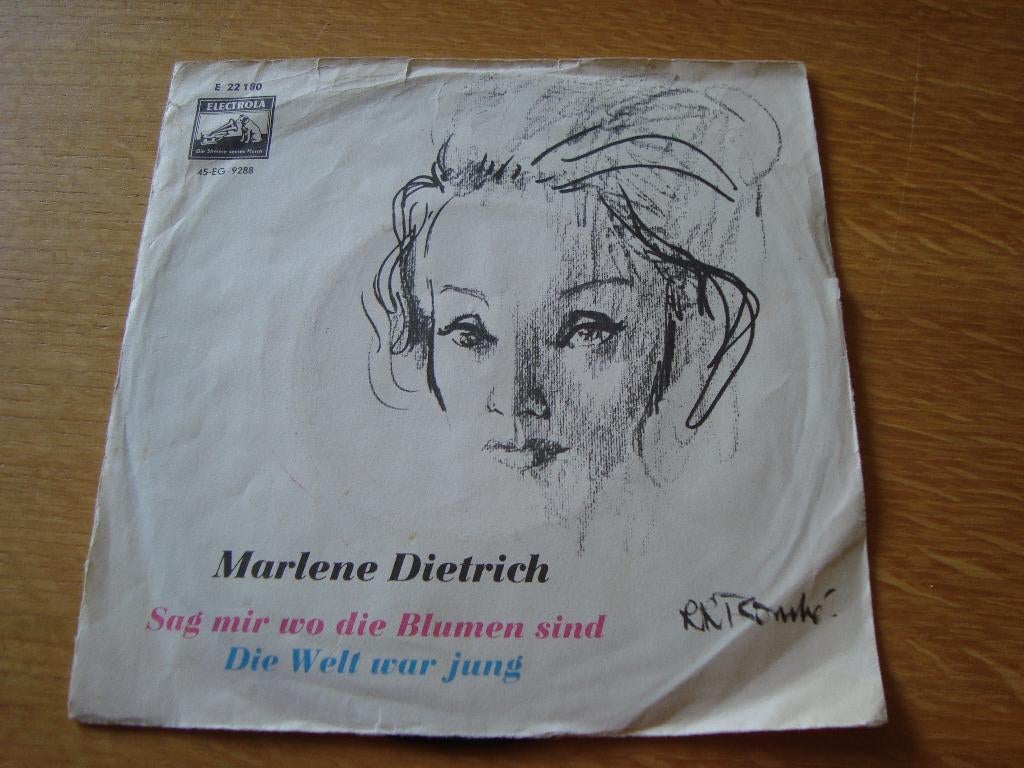 Marlene Dietrich- Sag mir wo die blumen sind, Cd's en Dvd's, Vinyl Singles, Ophalen of Verzenden, Zo goed als nieuw, Pop, Single