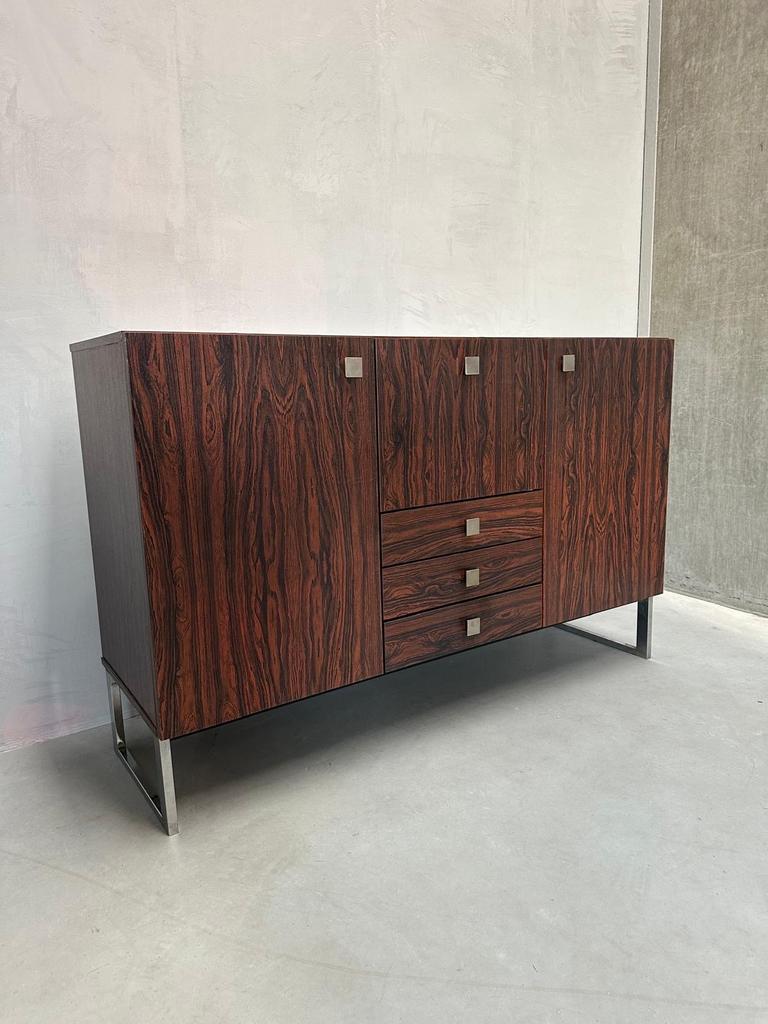 Vintage Formica Palissander Patroon Dressoir - Jaren '60/'70, Verzamelen, Retro, Ophalen