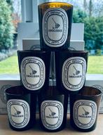 Diptyque set van 6 lege glazen kaars La Droguerie 190gr, Verzenden, Nieuw, Overige materialen, Minder dan 25 cm