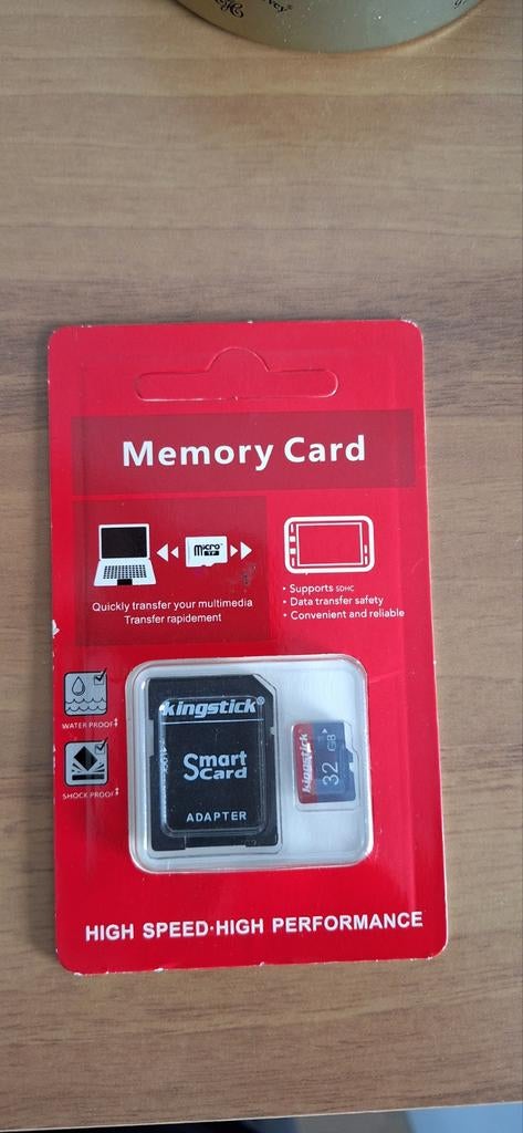 Nieuwe Memory Card 32 GB, Ophalen of Verzenden, Nieuw, MicroSD, 32 GB
