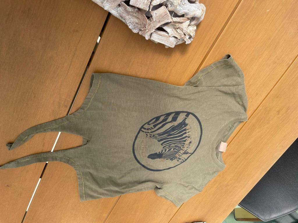 Vinrose T-shirt met zebraprint, maat 134/140, Kinderen en Baby's, Kinderkleding | Maat 134, Ophalen of Verzenden