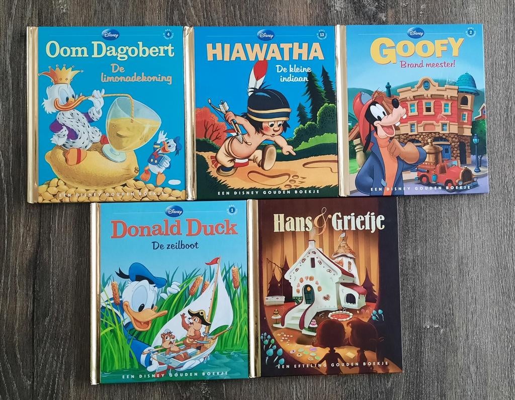 Disney Boekjes - Gouden Boekje (5 stuks), Boeken, Ophalen of Verzenden, Zo goed als nieuw