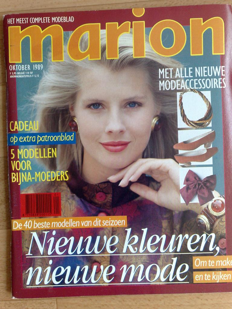 Marion zelfmaakmode oktober nr. 10 / 1989, Hobby en Vrije tijd, Kledingpatronen, Verzenden, Vrouw, Marion