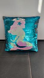Toverkussen zeemeermin, Ophalen of Verzenden, Zo goed als nieuw, Blauw, Vierkant