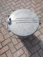 Brocante zinken vuilnisemmer Apeldoorn 52269, Antiek en Kunst, Ophalen
