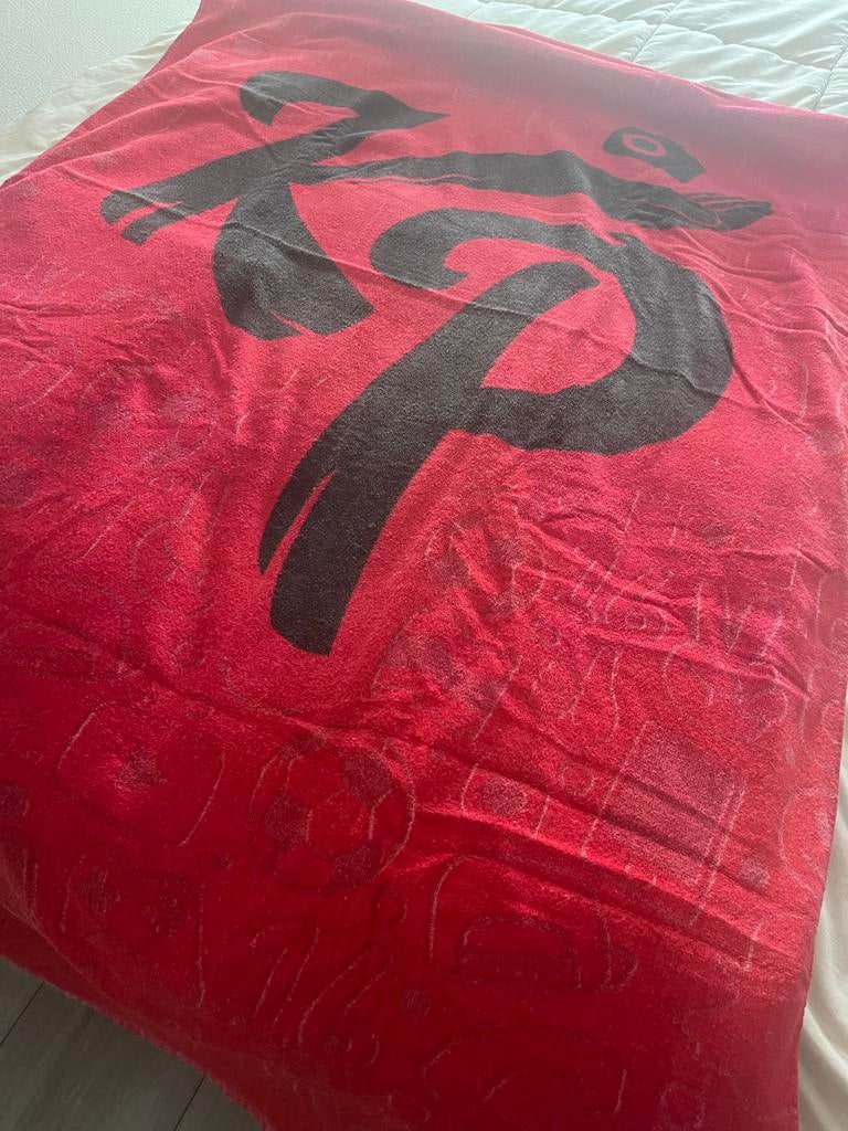 Strandlaken Enzo Knol Knolpower ZGAN, Huis en Inrichting, Ophalen of Verzenden, Zo goed als nieuw, Rood, Overige typen