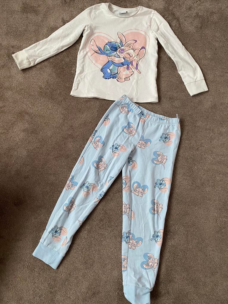 Stitch pyjama maat 128, Kinderen en Baby's, Kinderkleding | Maat 128, Ophalen of Verzenden, Zo goed als nieuw, Nacht- of Onderkleding
