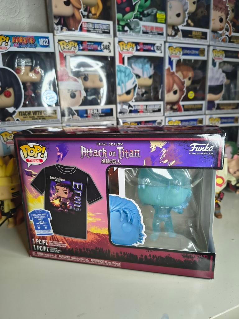 Funko Pop! & Tee Attack on Titan Eren Jaeger (Glow), Verzamelen, Poppetjes en Figuurtjes, Ophalen of Verzenden, Nieuw
