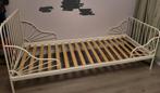 IKEA meegroeibed MINNEN wit + matras, Ophalen, 85 tot 100 cm, Gebruikt, Lattenbodem
