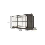 Aluminium Buitenvolière Evi | model 2, Dieren en Toebehoren, Knaagdieren en Konijnen | Hokken en Kooien, Kooi, 110 cm of meer