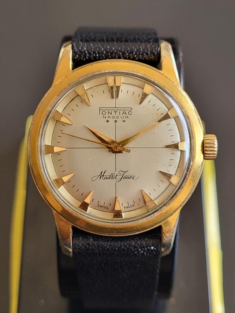 Pontiac herenhorloge, Overige merken, Staal, Met bandje, Polshorloge