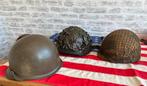 3 Stuks M1 Type Helmen - Militaria Collectie, Ophalen of Verzenden, Landmacht, Amerika, Helm of Baret