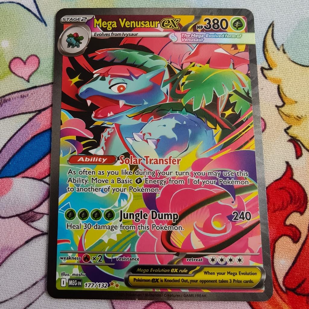 Pokemon  mega venusaur, Ophalen of Verzenden, Nieuw, Losse kaart