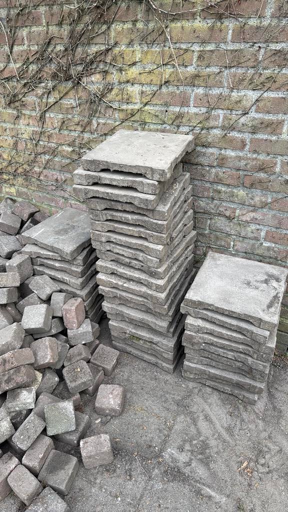 Gazon tegels 30x30, Tuin en Terras, Tegels en Klinkers, Ophalen, Zo goed als nieuw, Beton, Terrastegels