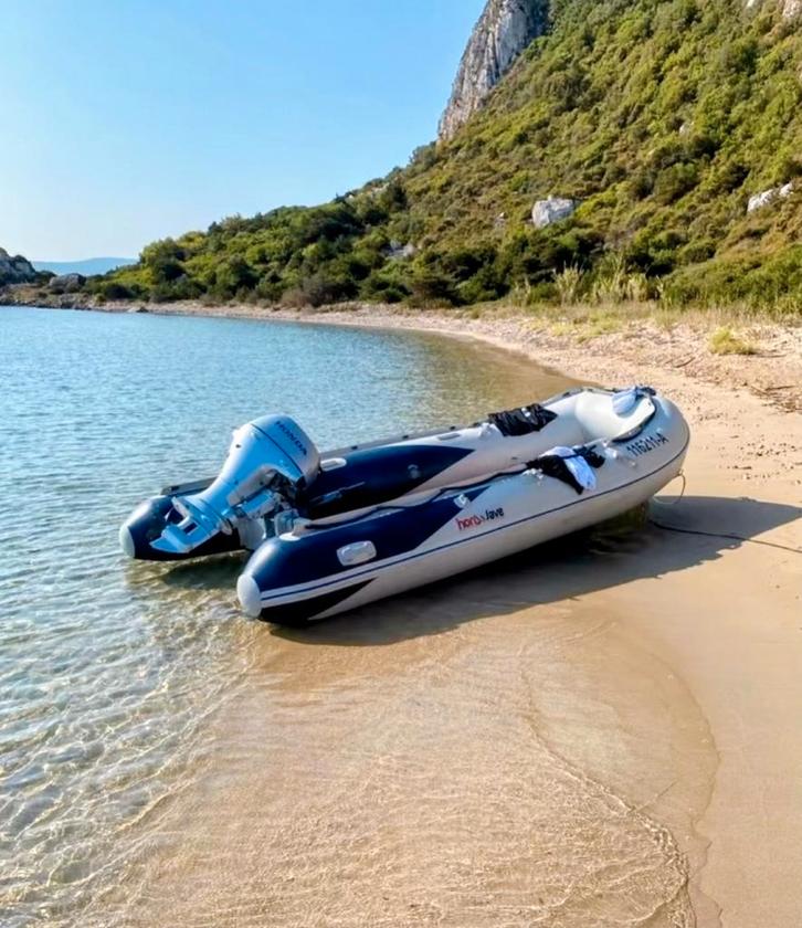 Honwave T40 Honda 15 Pk zeer nette staat, Watersport en Boten, Rubberboten, Zo goed als nieuw, Overige merken, Aluminium, Minder dan 70 pk