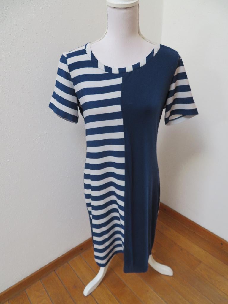 Z10 FORNARINA jurk blauw wit maat S 36, Kleding | Dames, Blauw, Fornarina, Ophalen of Verzenden, Zo goed als nieuw