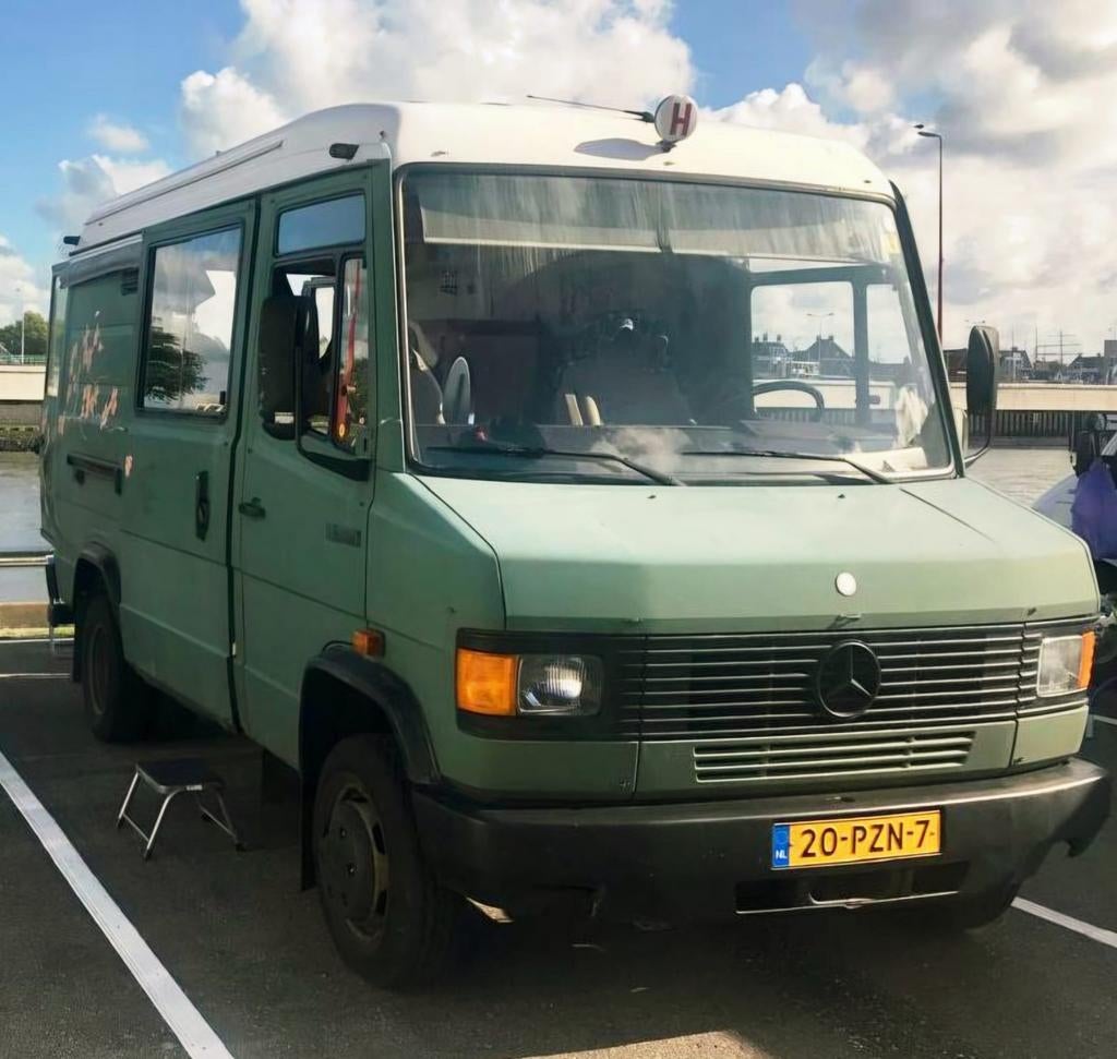 Mercedes 609D Camper, Buscamper of Camperbus, Reservewiel, Tot en met 2, Mercedes-Benz