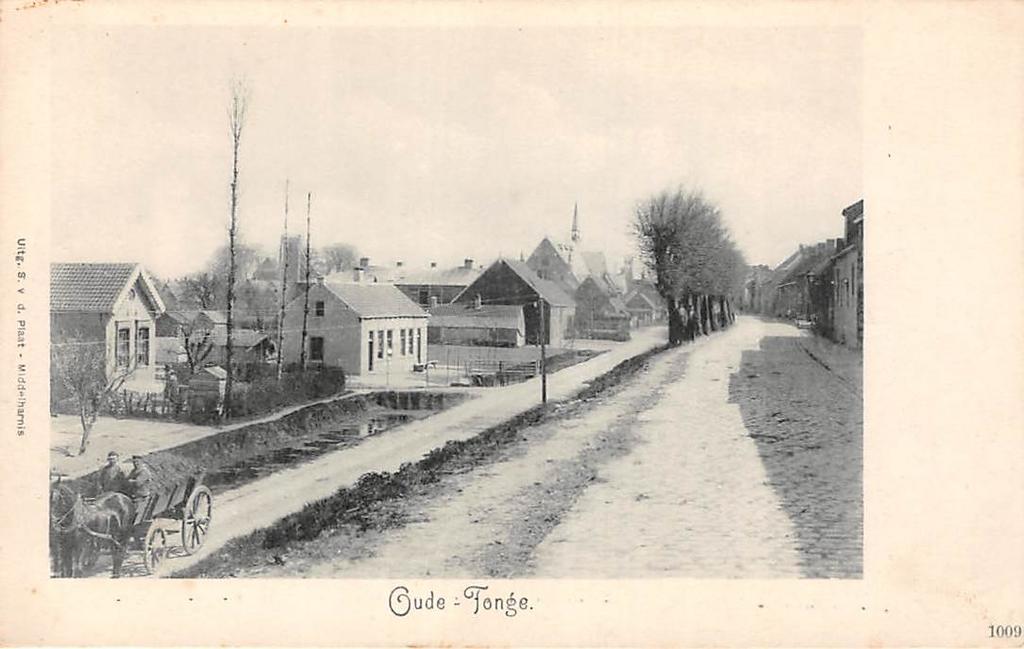Oude-Tonge Goeree-Overflakkee Paard en wagen, Ophalen of Verzenden, Voor 1920, Ongelopen, Zuid-Holland