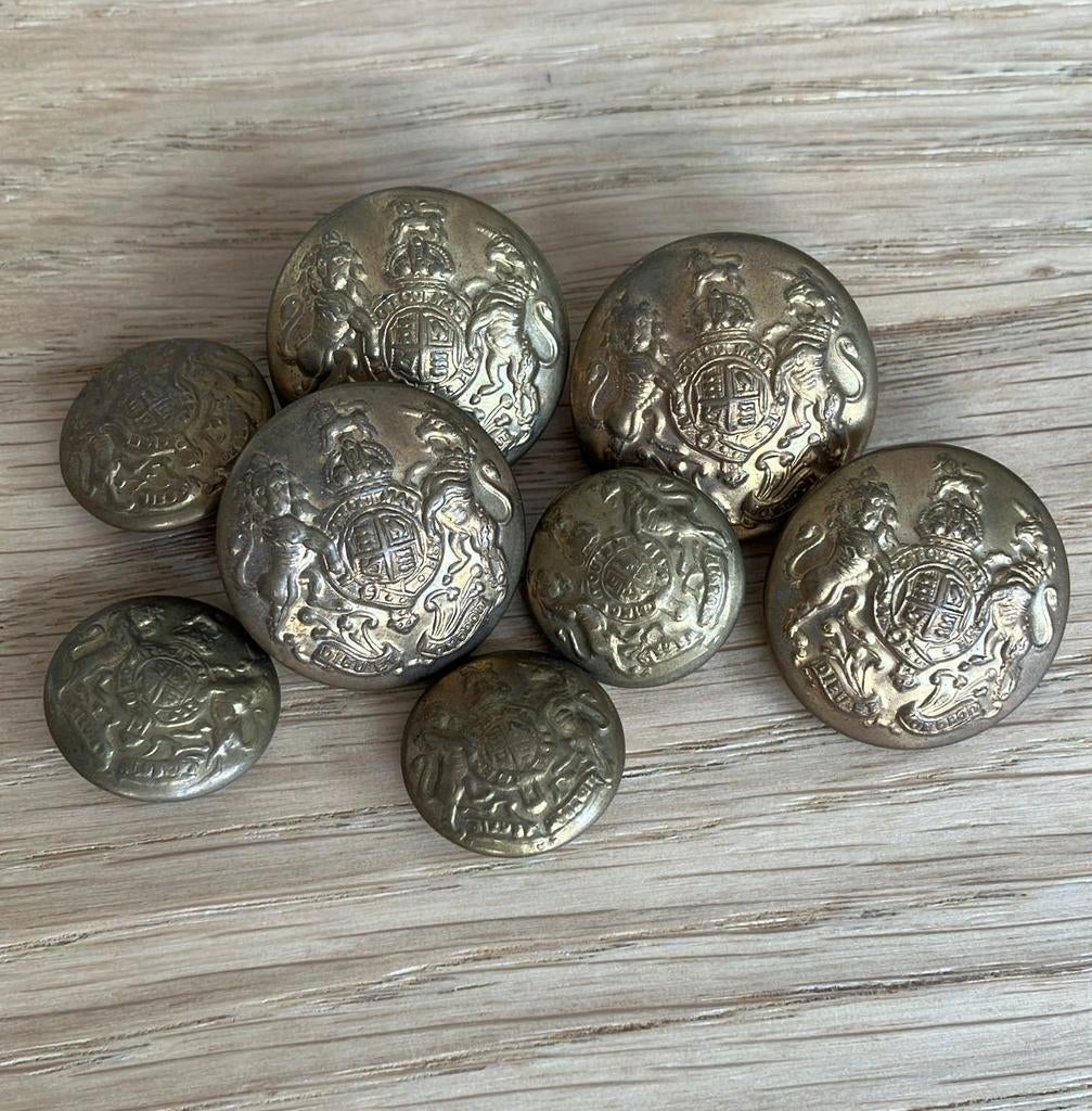 Verzameling oude Engelse militaire uniformknopen, ca. 1900, Verzamelen, Militaria | Algemeen, Ophalen of Verzenden, Landmacht