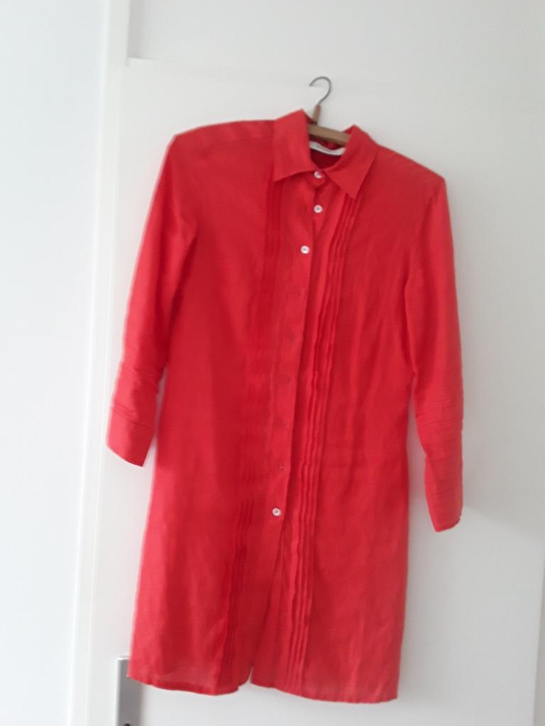 Blouse Scapa linnen rood oranje S, Ophalen of Verzenden, Zo goed als nieuw, Rood