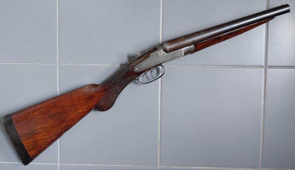 Antiek Brits hammerless sidelock geweer kal 16 zwartkruit, Antiek en Kunst, Antiek | Overige Antiek, Ophalen of Verzenden