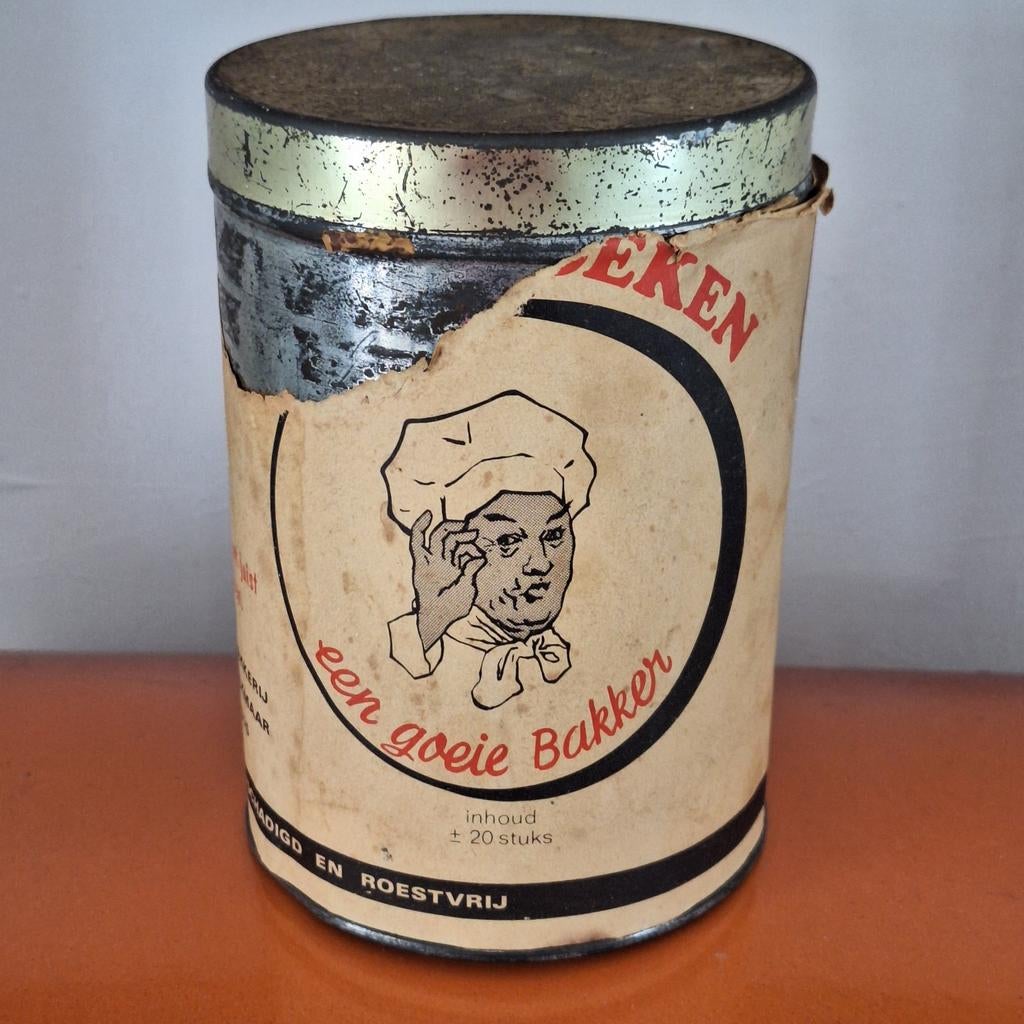 J van de Pol bakkerij Alkmaar oud blik koeken, Verzamelen, Blikken, Ophalen, Gebruikt, Overige