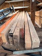 7 Houten Balken - Ideaal voor diverse projecten, Doe-het-zelf en Verbouw, Hout en Planken, Gebruikt, Ophalen of Verzenden, 200 tot 250 cm