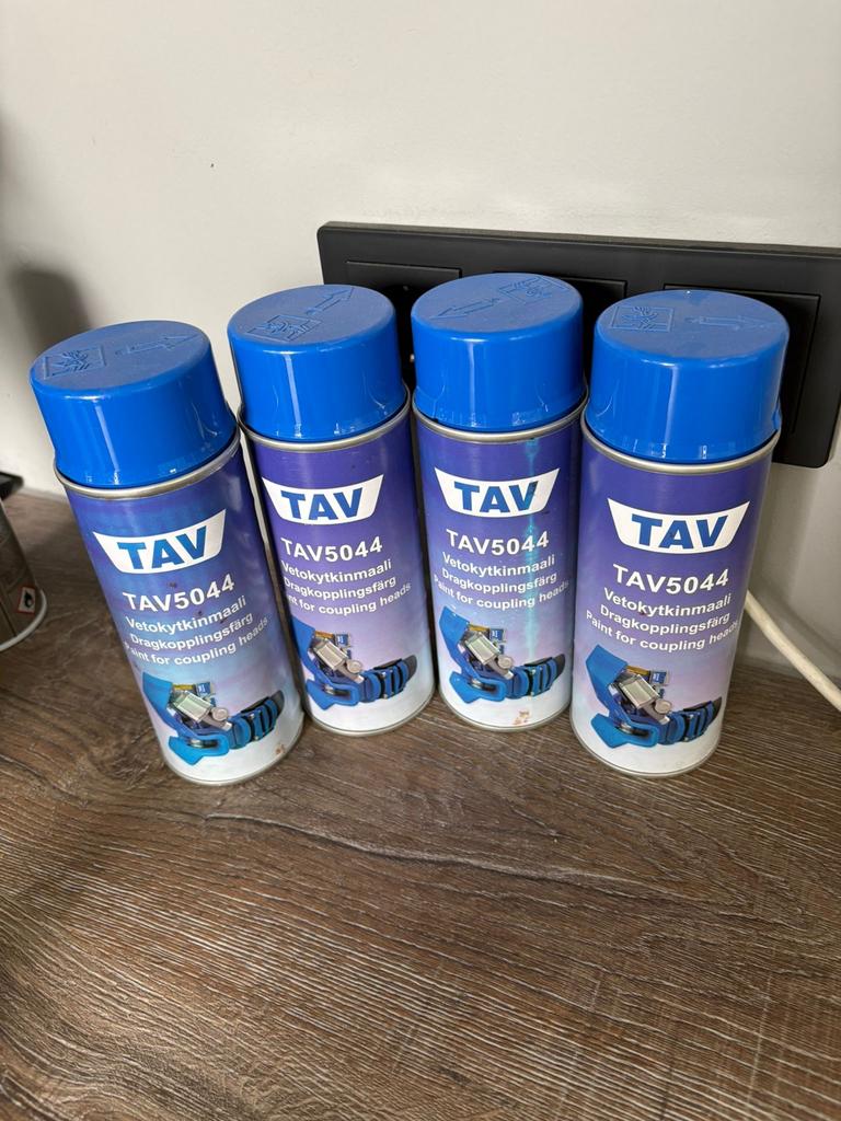 Spuitbussen: TAV5044 Trekhaakverf & Motip Radiatorverf, Blauw, Nieuw, Ophalen of Verzenden, Verf