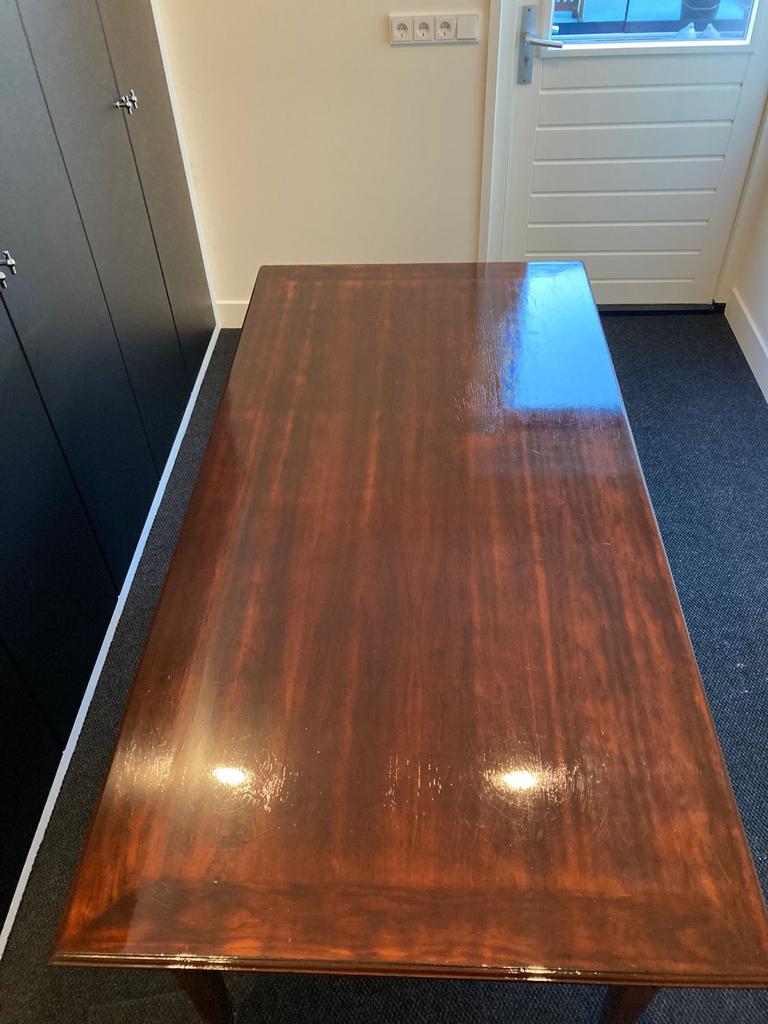 Gelakte kersenhouten Tafel - Stijlvol en Duurzaam, Huis en Inrichting, Tafels | Eettafels, Ophalen, Gebruikt, 100 tot 150 cm, 50 tot 100 cm