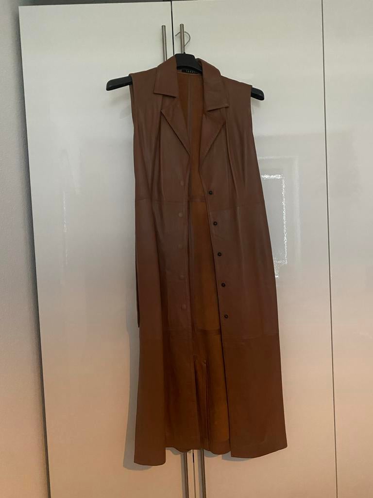 Prachtige leren gilet/jas van Ibana - Schitterende kwaliteit, Ophalen of Verzenden, Zo goed als nieuw