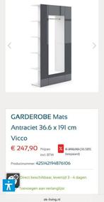 GARDEROBE Mats Antraciet 36.6 x 191 cm Vicco, Ophalen, Zo goed als nieuw