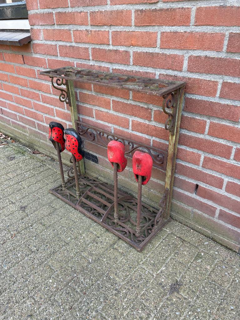 Laarzenrek buiten klompenrek, Tuin en Terras, Ophalen, Gebruikt