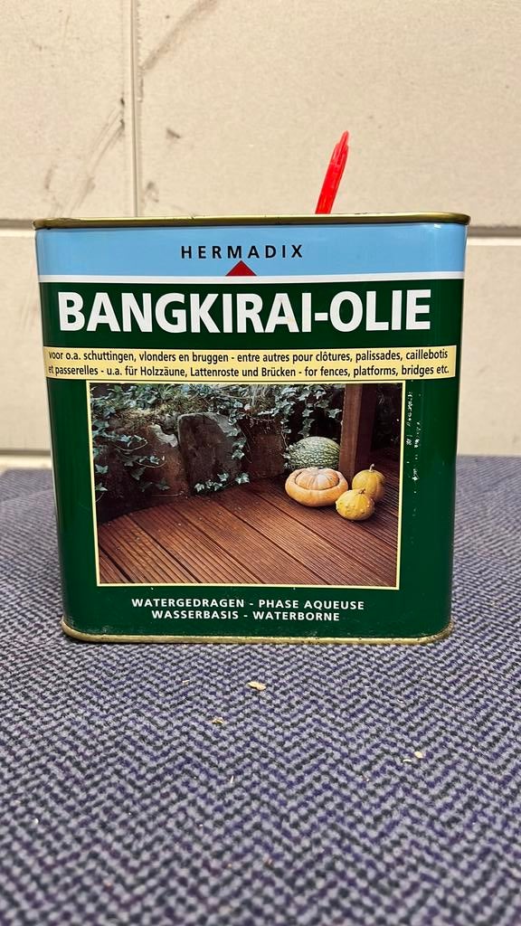 Hermadix bangkirai-olie, Ophalen, Zo goed als nieuw, Overige