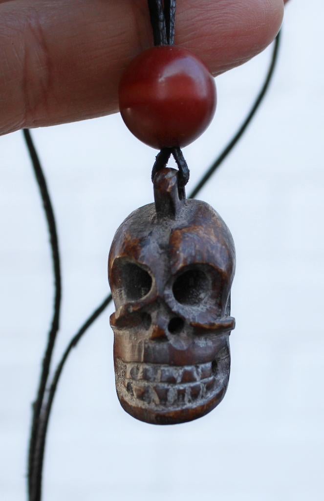 OUDE SKULL amulet uit NEPAL, Ophalen of Verzenden