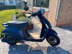 Scooter matblauw – Turbho RP-50 (incl. slot), Fietsen en Brommers, Ophalen, Gebruikt, Maximaal 45 km/u, Benzine