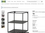 IKEA ENHET Base fr w shelves, anthracite, 60x60x75 cm, Huis en Inrichting, Ophalen, Zo goed als nieuw