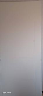 Opdekdeur  Alpina wit, Ophalen, 80 tot 100 cm, 215 cm of meer, Binnendeur