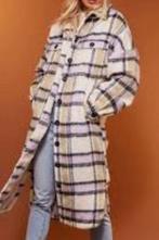 LOAVIES geruite jas XS, Beige, Ophalen of Verzenden, Maat 34 (XS) of kleiner, Loavies