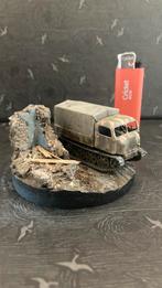 Diorama 1/72 RSO trekker met ruïne, Overige merken, Gebruikt, 1:50 of kleiner, Ophalen of Verzenden