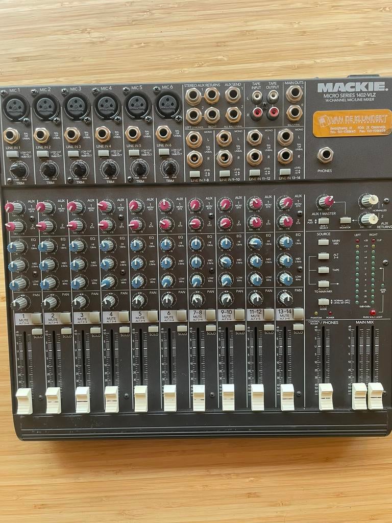 Mackie 1402 vlz mengpaneel, Ophalen of Verzenden, Zo goed als nieuw