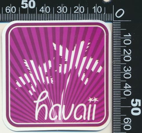 Sticker: Hawaii, Ophalen of Verzenden, Zo goed als nieuw, Bedrijf of Vereniging
