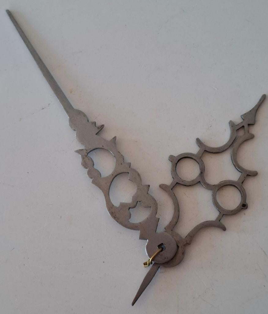 Stel hand gezaagde wijzers voor Comtoise klok., Ophalen of Verzenden