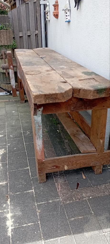 Vintage Timmermanswerkbank - Robuust en Veelzijdig, Doe-het-zelf en Verbouw, Werkbanken, Ophalen, Gebruikt