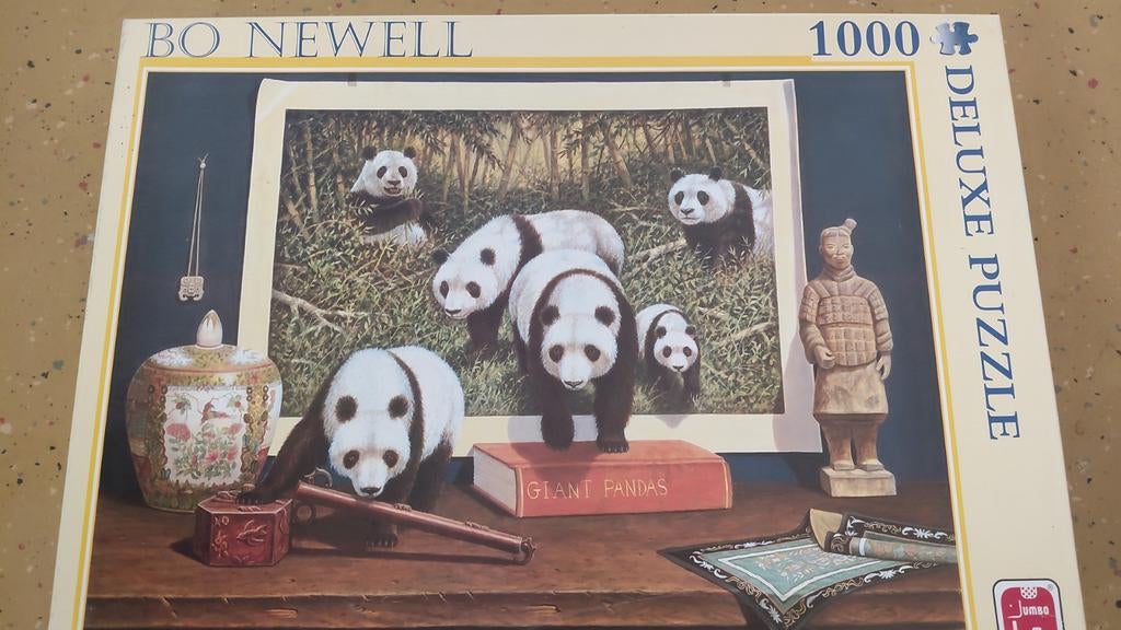 Panda puzzel jumbo 1000 stukjes, Ophalen of Verzenden, 500 t/m 1500 stukjes, Zo goed als nieuw, Legpuzzel