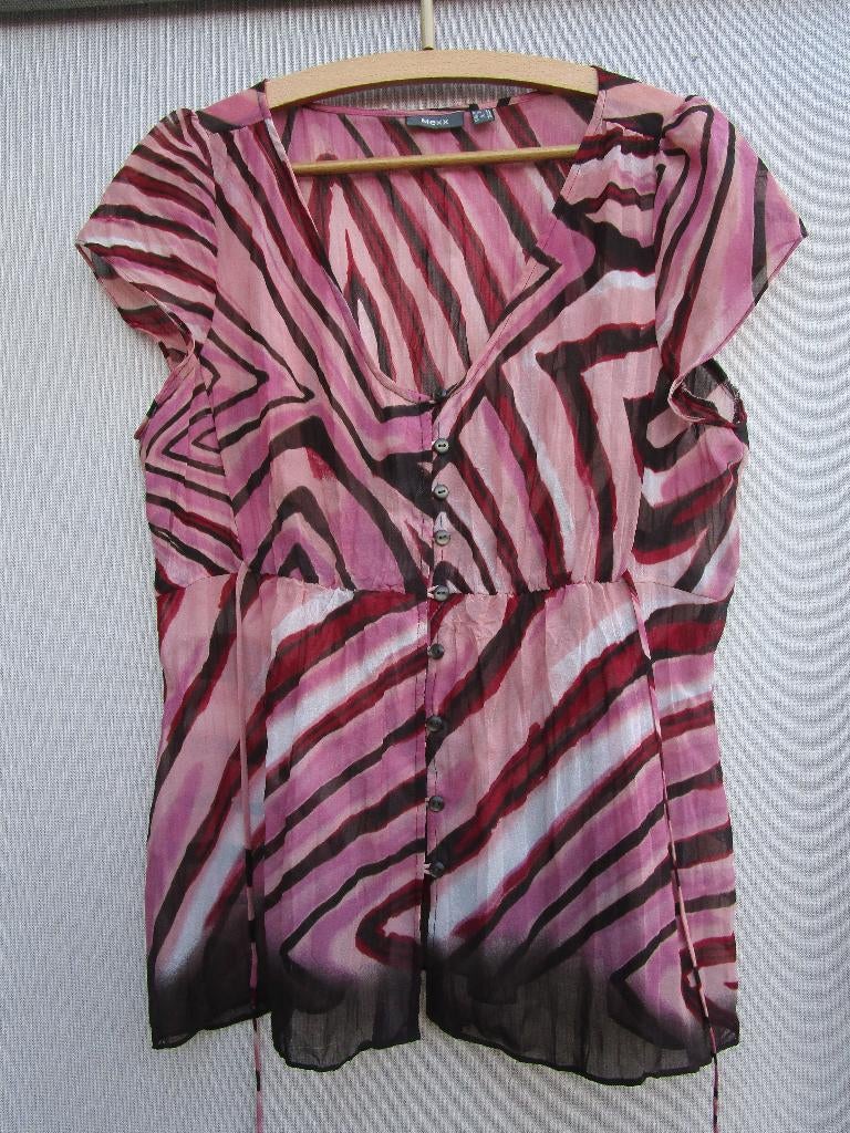 Blouse MEXX mt 38  rood/roze  tinten., Maat 38/40 (M), Mexx, Verzenden, Nieuw