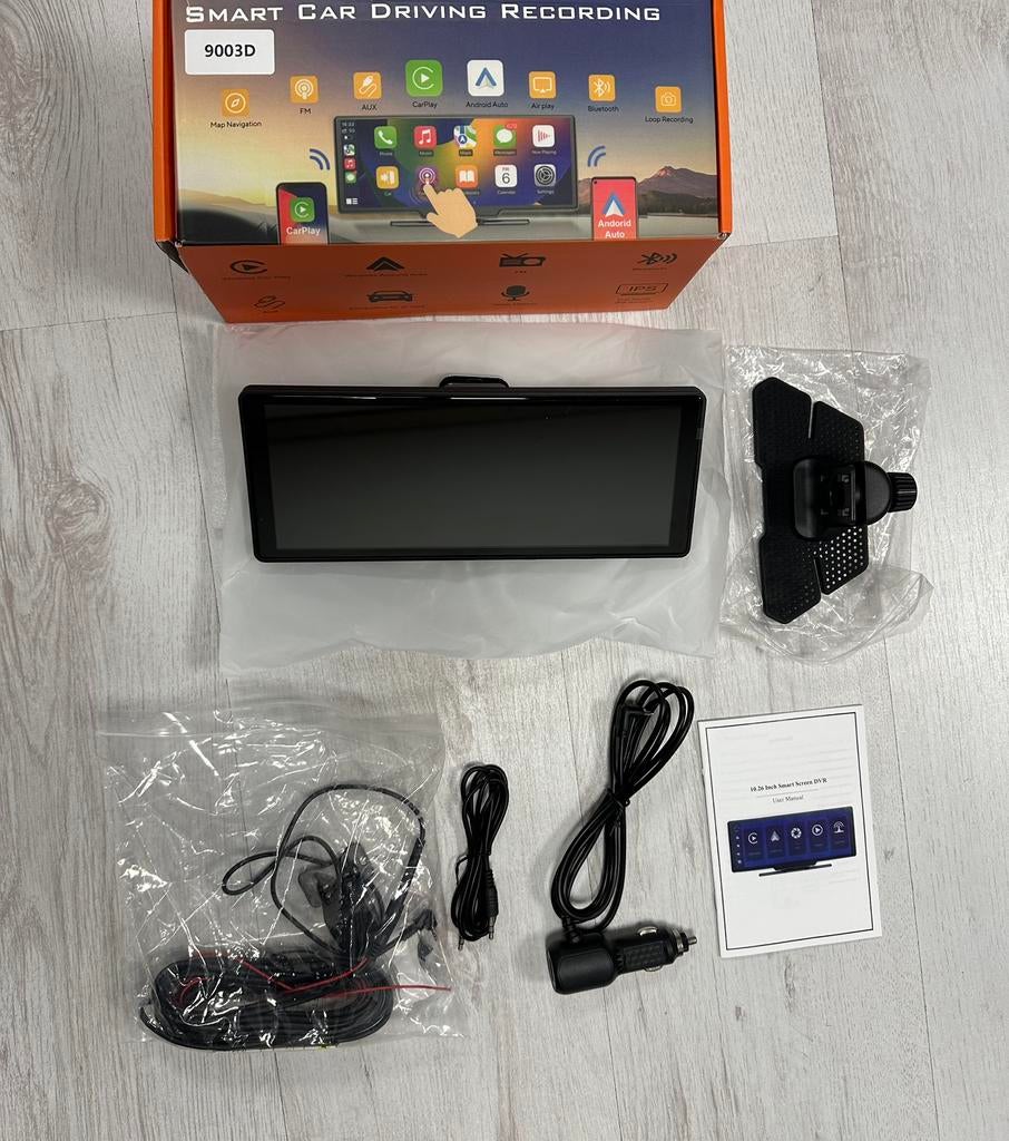 CarPlay & Android Auto Scherm + Dashcam – 10.26 inch Display, Ophalen of Verzenden, Nieuw