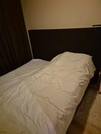 Boxspring 2x 200x90 met achterwand, Ophalen, Gebruikt, 90 cm, Zwart