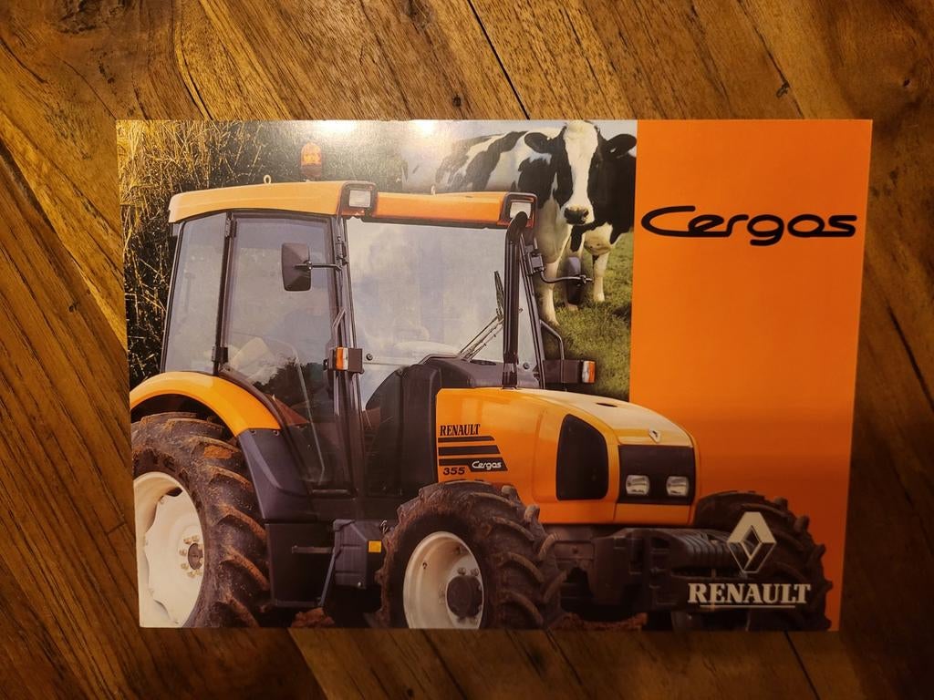tractor folder Renault Cergos, Boeken, Catalogussen en Folders, Ophalen of Verzenden, Zo goed als nieuw