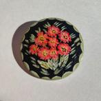 Nr. 82 Handbeschilderde Houten Broche - Groot, Overige materialen, Gebruikt, Overige kleuren, Ophalen of Verzenden